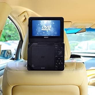Car Headrest Mount for Portable DVD Player-7 Inch (for Sony DVP-FX750, Sony DVP-FX780 and More)