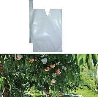 Fruit Protection Paper Bags - 100pcs White Protection Covers 6.2x7.7inch, Orchard, Frost, Plants (16x20)
