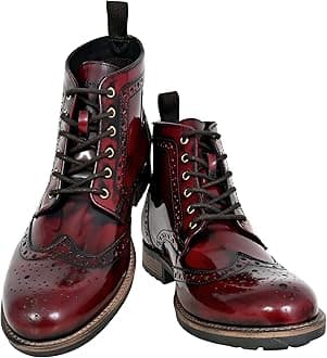 Hx LondonLEATHER BROGUE LACE-UP BOOT FOR MEN