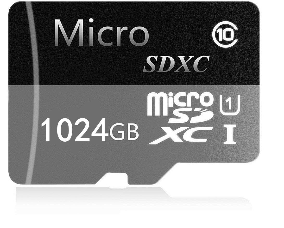 1TB Micro SD SDXC Card Class 10 Flash Memory Card with Free Adapter,Designed for Android Smartphones, Tablets and Others