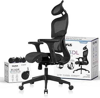 Ergo3dL Home Office Desk Chairs Ergonomic Office Chair High-Back Mesh Rolling Work Chairs with Wheels and Adjustable Headrests Comfortable Lumbar Support Adjustable Armrests