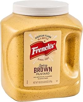 French's Spicy Brown Mustard, 105 oz - One 105 Ounce Bulk Container of Hot Brown Mustard, Perfect for Professional Use or for Refillable Containers at Home