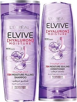 Elvive Hyaluron Moisture Shampoo For 400ML+ Conditioner 360ML For Frizzy & Dehydrated Hair