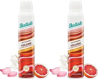 Batiste Volume Dry Shampoo for Fresher, Fuller & Lifeless Hair, Quick Fix, Pro Tip, Feel Fabulous in 4- Shake, Spray, Massage, Removes Oil from Roots, 200ml (Pack of 2)