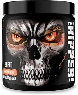 JNX SPORTS The Ripper! Fat Burner Pre Workout for Men & Women – Thermogenic Fat Burning Powder & Appetite Suppressant, Boost Energy & Endurance – Peach Mango, 30 Servings