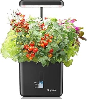 Indoor Garden Growing Systems Self-Watering Plant Pot Smart Gardening System with 17 Watts LED Grow Light Auto Timer Gardening Plant Gifts for Mom Plant Pot for vegetables herbs(No Seeds&Soil)