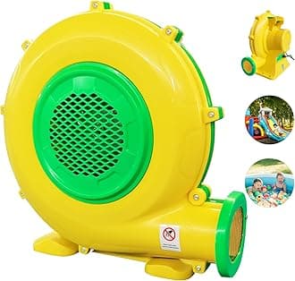 1100Watt/1.5HP High Power Air Blower for Large Inflatables, GONFLABLE Inflatable Bounce House Blower, Portable Fan Pump Leaf Blower Corded Commercial for Bouncy Castle, Jumper, Water Slide