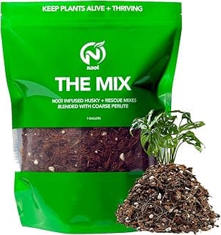 Organic Indoor Plant Soilless Potting Mix Coconut Coir Perlite Pre-Hydrated Root Stimulant Mycorrhizae Fertilizer. Houseplant, Aroid, Succulent, Monstera, Orchid, Fiddle Leaf Fig, Cactus. 1 Gal.