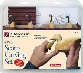 Flexcut SK108 Deluxe Starter Carving Set with 16 Carving Bla