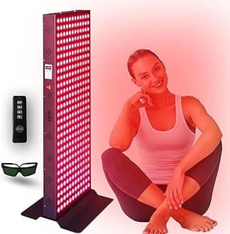 Red Light Therapy Device for Full Body, 630nm, 660nm, 810nm & 850nm, Near Infrared Dual-Chip Clinical Grade LED Panel for Smooth Skin, Weight, Pain and Overall Wellness (324LED)