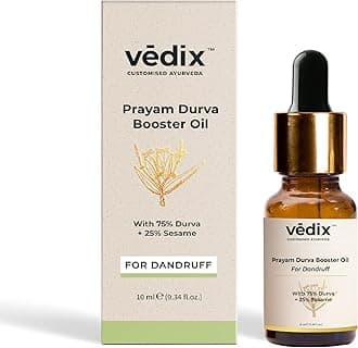 Vedix Customised Ayurvedic Hair Oil|Prayam Durva Booster Oil|For Dandruff Care and Hair Growth| 10ml