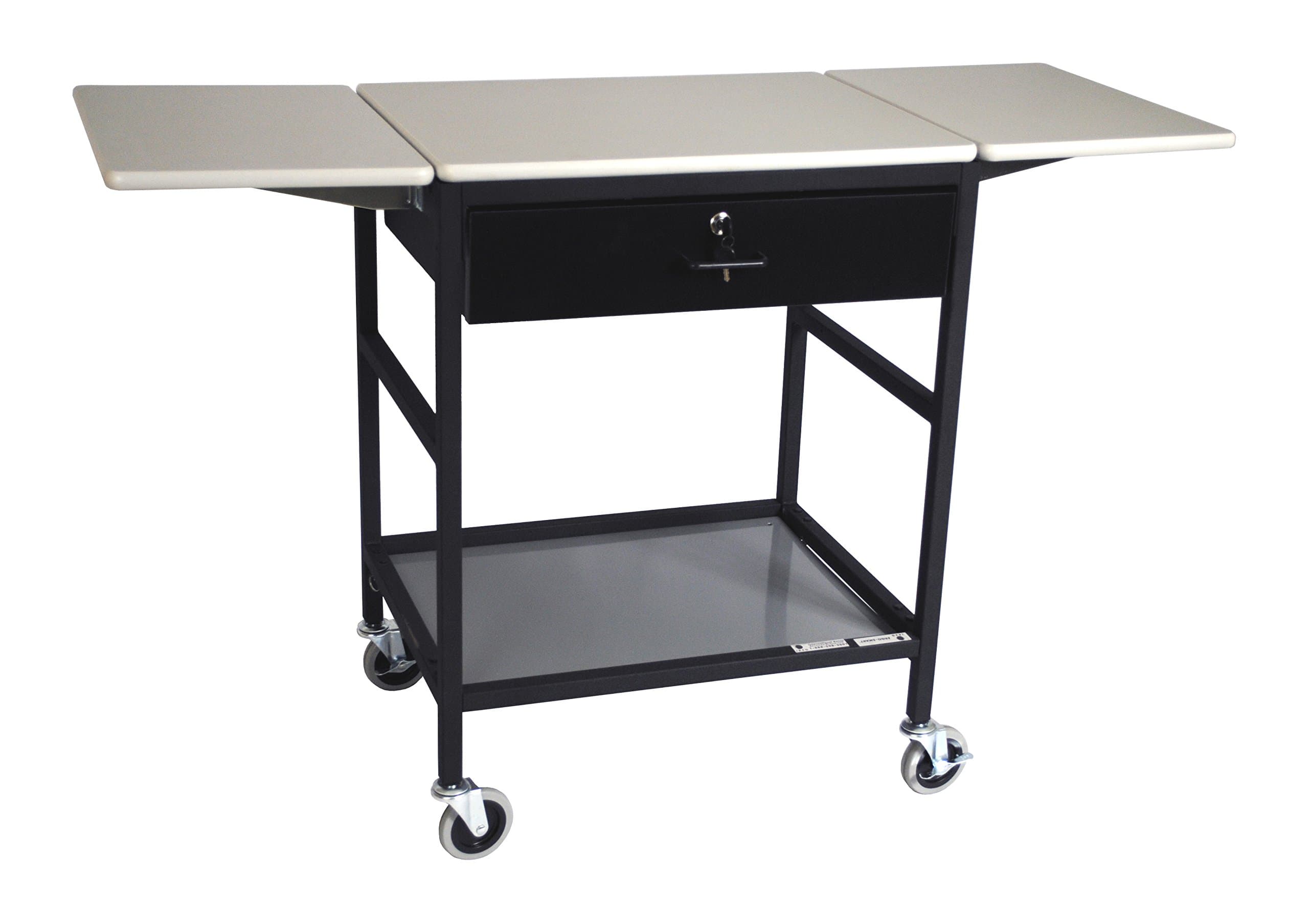 IRSG ERGO-28-K8 IRSG Height Adjustable Mobile Processing Table, 20" Width x 26" Length x 35"-42" Height
