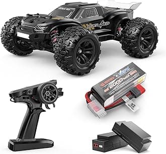 H16BM Brushless 42 Mph Fast RC Cars for Adults, 1/16 Hobby Off-Road RC Truck, RTR Remote Control Car (2 x 2S Lipo and 1 x 3S Lipo Battery and 3S Charging Cable Included