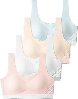 SALIA GIRL Training Bras for Girls 10-16 Sports Seamless Bra Design with Removable Padding Bras