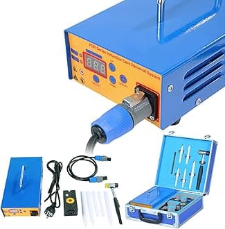 1380W Paintless Dent Removal Magnetic Induction Repair Tool,Digital PDR Heater Removing Dents Flexible Machine, Blue