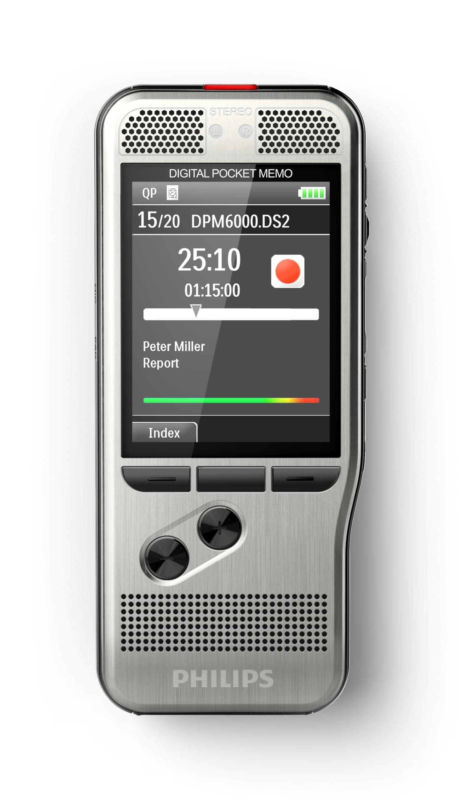 PocketMemo DPM6000 Digital Voice Recorder with SpeechExec Basic 2-Year Subscription