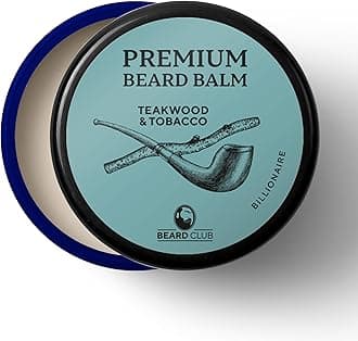 Beard Club Beard Balm for Men - Billionaire - Premium Beard Conditioner and Softener for Shaping and Styling, Prevents Itching and Flaking - Natural and Organic - Butter Beard Wax for Men