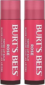 Burt's Bees Tinted Lip Balm - Rose 0.15 Ounce 2 Pcs