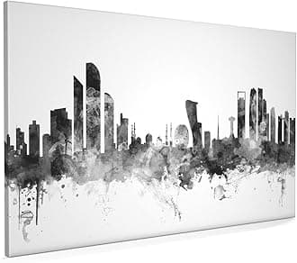 Abu Dhabi Skyline Canvas Art Print, 22x34 inch (A1) - 2353