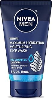 Nivea for Men Face Wash Cleans and Moisturizing with Menthol and Vitamin E, 5 Ounce Tube