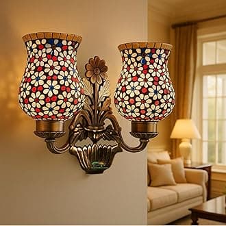 Weldecor Luxurious Modern Fancy Wall lamp Scone,Eligent Contemporaryclassic Design Indoor Wall Mounted Lighting Fixture for Bedroom Bed Side Living Room,Sockproof,wallchiere Wall Art Light