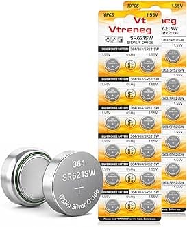 20 Pack 364 Watch Battery 363 AG1 164 SR621SW 1.55V Silver Oxide Battery