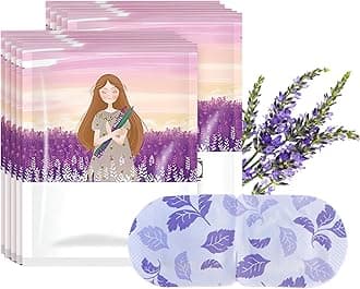 ExcellaElite Heated Eye Mask,10 Packs Steam Eye Masks Lavender Warming Self Heating Eye Mask Disposable Moist Hot Compress Eye Patch for Relaxation and Eye Strain Sleep Gift Set