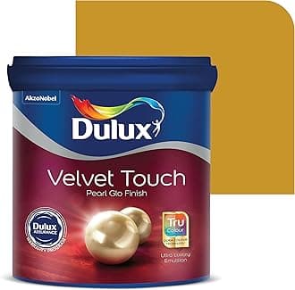 Dulux Velvet Touch Pearl GLO Interior Emulsion Paint (4L, Provincial Majesty) – Luxurious soft-sheen wall paint, highly durable, washable, rich, intense colors, with 6-year warranty