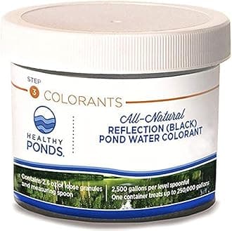 Healthy Ponds Pond Water Dye, Black 2.6 oz Jar Treats 250,000 Gallons