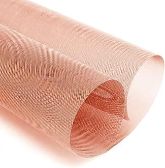 1 Pack 80 Mesh 99.9% Pure Copper Screen Woven Mesh Screen, Copper Mesh Cloth Fine Mesh, 19.68x39.37 Inch