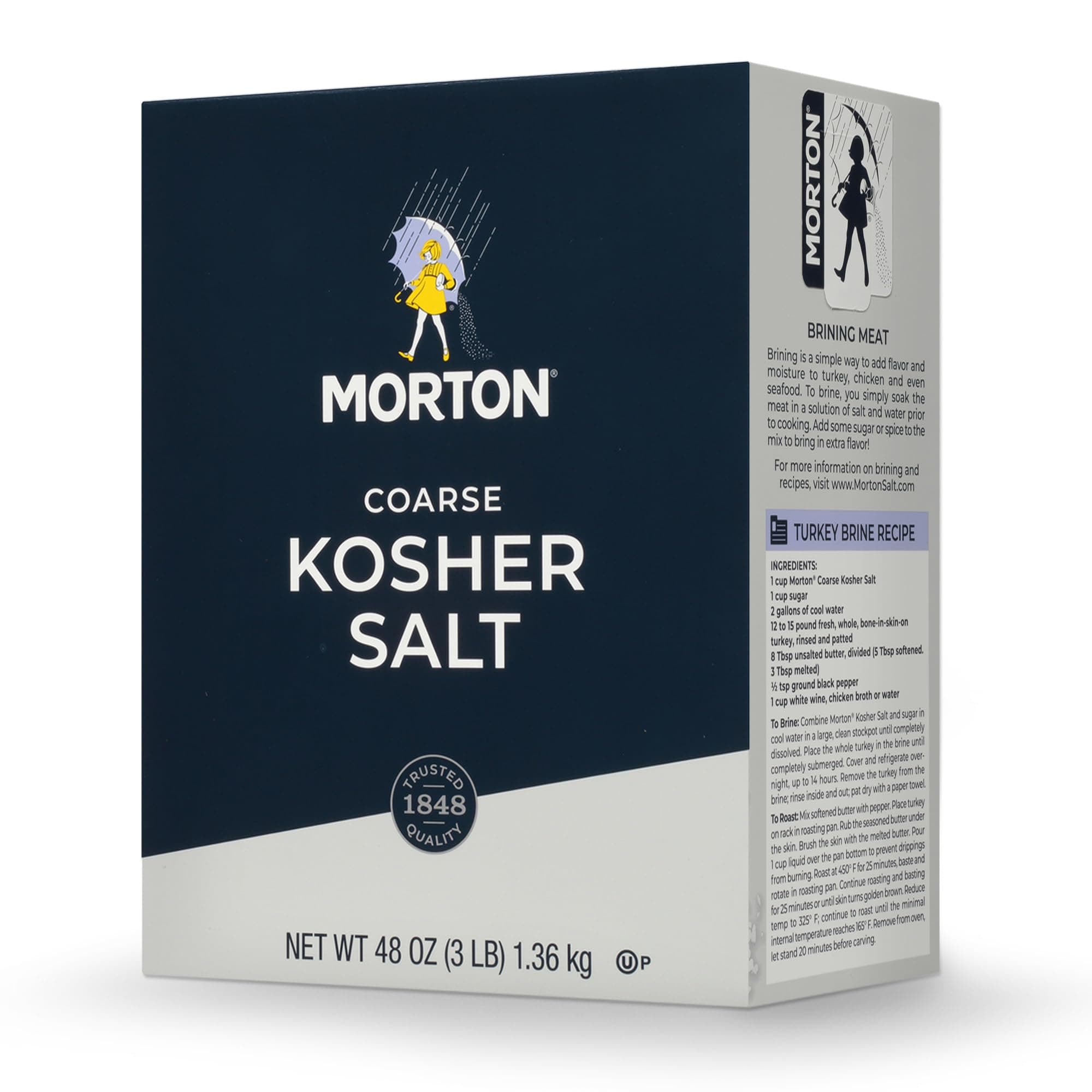 Morton, Salt Kosher, 48 Ounce