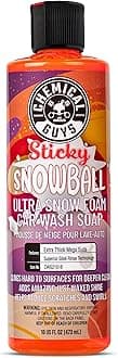 CWS21516 Sticky Snowball Ultra Snow Foam Car Wash Soap Safe for Cars, Trucks, Motorcycles, RVs & More 16 fl oz, Cherry Scent