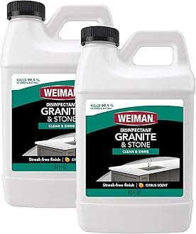 Granite Cleaner and Polish - 64 Ounce (2 Pack) Safely Cleans and Shines Granite Marble Soapstone Quartz Quartzite Slate Limestone Corian Laminate Tile Countertop