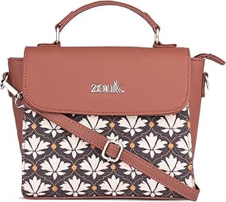 ZOUK Statement Sling Bag With Handle For Women's Girls Ladies