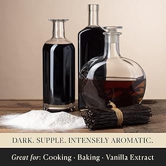 5 Organic Madagascar Whole Vanilla Beans, Grade A Vanilla Pods, Premium Vanilla Beans for Making Extract & Baking - Cook’s