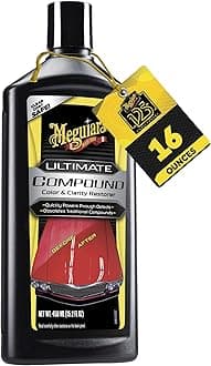 - Meguiar's Wax Ultimate Compound 16 Oz,Black
