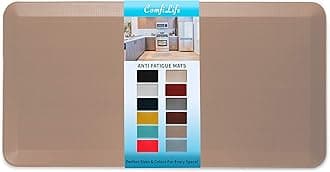 ComfiLife Anti Fatigue Floor Mat – 3/4 Inch Thick Kitchen Mats for Floor, Standing Desk Mat, Kitchen Rug – Comfort at Home, Office – Durable – Stain Resistant – Non-Slip Bottom (20" x 39", Beige)