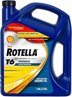 Shell Rotella T6 5W-40 4 Cycle Engine Heavy Duty Motor Oil 1 gal.