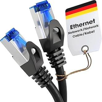 KabelDirekt Network Cable – Transmits maximum fibre-optic internet speed – Ethernet & LAN Cable – 5m – Available in 0.25-30m – Gigabit Network, Router/Modem, RJ45 (black/silver)