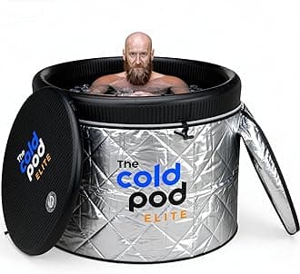 The Cold Pod Ice Bath Tub Elite Lite: 450L Cold Plunge Tub with Rigid Inflatable Lid for Athletes,Easy Install and Portable