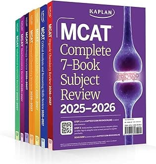 MCAT Complete 7-Book Subject Review 2025-2026, Set Includes Books, Online Prep, 3 Practice Tests (Kaplan Test Prep)