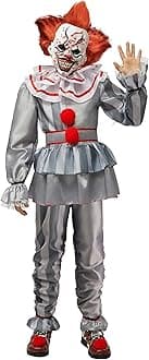 Spooktacular Creations Boy Scary Clown Costume, Scary Halloween Costume Kids, Killer Clown Outfit for Boys