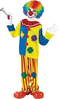 Fun World Big Top Clown Costume, Large 12-14, Multicolor