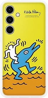 Samsung Galaxy Official Keith Haring Flipsuit Case for S24 FE, Yellow