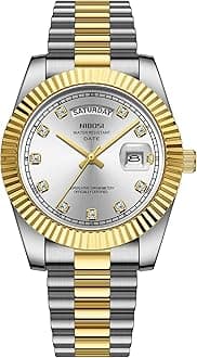 NIBOSIMen Watches Analog Quartz Stainless Steel Watches for men Waterproof Business Classic Desiger Wrist Watch Day&Date