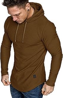 LexiartMens Fashion Athletic Hoodies Sport Sweatshirt Solid Color Fleece Pullover