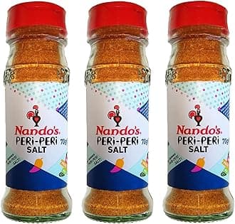 3 x 70g Peri Peri Salt Spicy Medium Hot Chilli Pepper Seasoning Cooking
