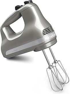 KitchenAid Ultra Power 5-Speed Hand Blender - KHM512, Silver Contour