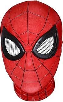 GWAWG Spider Mask Superhero Mask, Fancy Dress Mask for Adult Kids, Spider Mask with Superhero Lenses Invisible Zip, Marvel Mask for Halloween Christmas Carnival Cosplay Movie Role Party Props