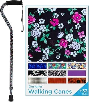 NOVA Designer Offset Handle Cane, Viva Las Vegas